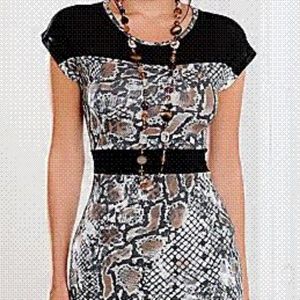 Cap Sleeve Dress - Batik Print